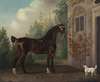 Lord Abergavenny’s Dark Bay Carriage Horse with a Terrier
