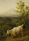 A Male Goat In An Italianate Landscape