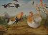 A Landscape With A Cockerel And A Turkey Squabbling, And Other Fowl