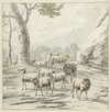 Landscape with a Flock of Sheep near a Tree