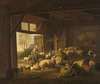 Sheep and Goats in a Stable