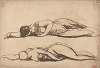 Sketches of a Prostrate Woman