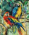 Zwei Papageien aus Bali (Two parrots from Bali)