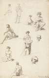 Sheet of Studies of Oriental Figures