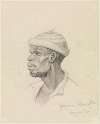 Kopfstudie des Joaquim d’Angola, im Profil nach links gewendet