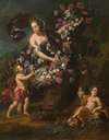 Allegorical Figure with Flowers