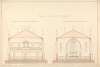 Design for a Chapel at Enfield; Transverse Sections, East and West End