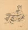 Study of a Seated Boy