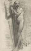 Study of a Man Leaning on a Stick