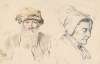 Study of Old Man and Woman