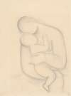 Mother with Child in her Arms – Study for the Painting Mother – Seated