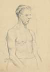 Study of Male Nude – From Waist Up