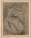 Study of a Woman Seated Beside a Plinth