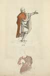 Knight, 1400; Half length figure of a woman