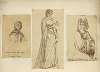 Person in headdress, upper body view Spain, MCCCC; Woman in long dress and tiara
