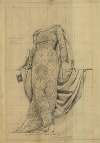 Drapery study for figure of Botany