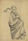 Drapery study for figure of Music