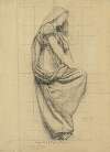 Drapery study for figure of Physics