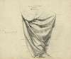 Study for part of drapery for figure of Physics