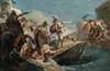 The Wounded Horatius Cocles Swimming The Tiber