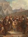 The first stone laying of the Amsterdam City Hall, Anno 1648