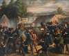 Der Kampf an der Taborbrücke in der Leopoldstadt am 6. Oktober 1848