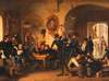 Studentenwachstube der Akademischen Legion in der Aula der alten Universität im Jahre 1848