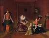 Henri IV jouant avec ses enfants au moment où l’ambassadeur d’Espagne est admis en sa présence