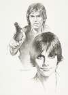 Luke Skywalker and Han Solo