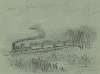 Train of prisoners approaches Savannah River