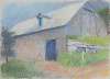 Barn on the brow of a hill