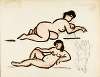 Two Reclining Female Nudes