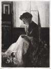 Profile Portrait of a Woman Sewing