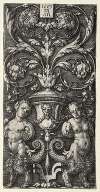 A Vase between Two Chimeric Figures