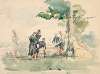 Militaires sous un arbre (Soldiers under a Tree)