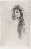 Head of a Girl with Long Hair