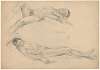 Two Studies of a Reclining Man