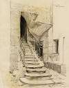 Escalier et cour, 22 rue Chanoinesse