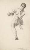 Etude de femme nue assise, la tête appuyée