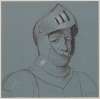 Bust of a knight in armour