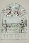 Design for a painting painted on the occasion of the visit of Emperor Wilhelm II to Frankfurt