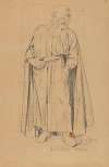 Figure of an Old Man in a Long Robe Wearing a Turban