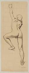 Male Nude Shooting a Bow