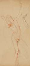 Male Nude, Below – Study of a Hand