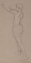 Nude of a Young Man Depicted from the Back
