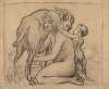 Nymph Milking a Goat