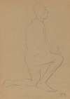 Study of a Kneeling Man with His Hands Folded in a Gesture Of Prayer