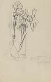 Study of a Woman in a Long Robe and Headscarf