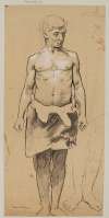 Study of a Young Man Wearing a Leather Loincloth