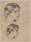 Three Studies of Young Man’s Head